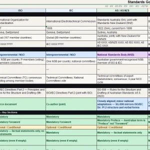 FREE Standards Governing Bodies Global Alignment Reference
