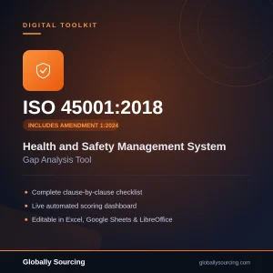 ISO 45001:2018 / Amd 1:2024 OHSMS Gap Analysis Tool with Climate Change update