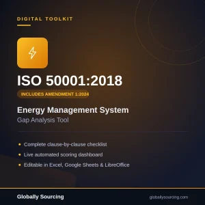 ISO 50001:2018/Amd 1:2024 Energy Management System Gap Analysis Tool